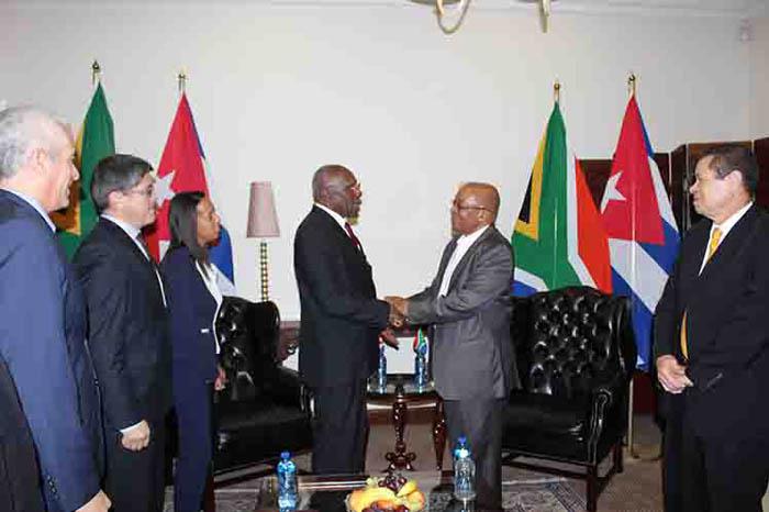 Ratifican en Sudáfrica el excelente estado de las relaciones con&nbsp;Cuba