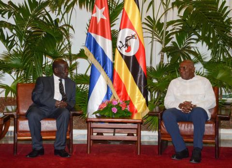 Sostienen conversaciones oficiales Vicepresidentes de Cuba y&nbsp;Uganda