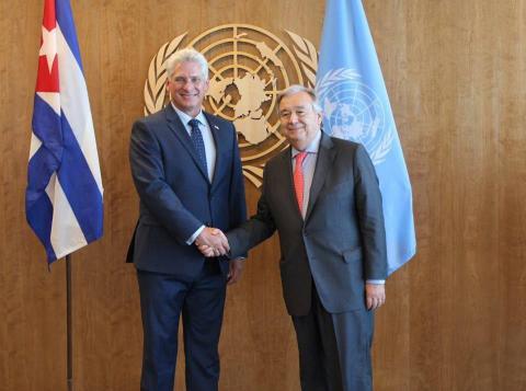 Letter from the President of the Republic of Cuba, Miguel Díaz-Canel Bermúdez, to the Secretary General of the United Nations, Antonio Guterres.