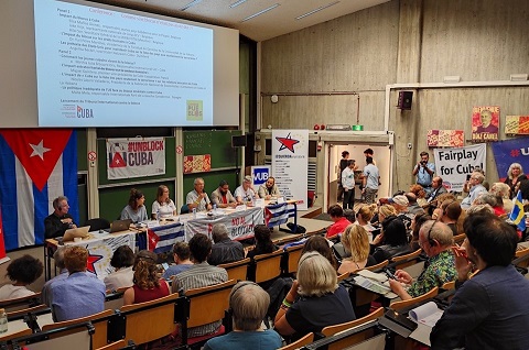 Tribunal against the blockade of Cuba launched at the People’s Summit in Brussels