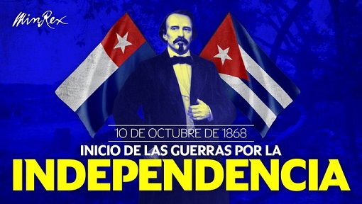 Cuba celebrated 155 years since the beginning of its struggles for independence